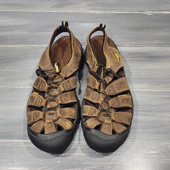 KEEN Men's Newport Sandals Closed Toe Durable Leather Water Sandals Size 13 - Picture 7 of 10